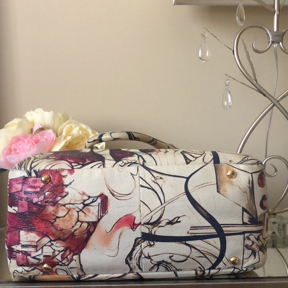 Rare PRADA Cream Leather Cervo Lux Fairy Satchel Bag - Picture 6 of 14
